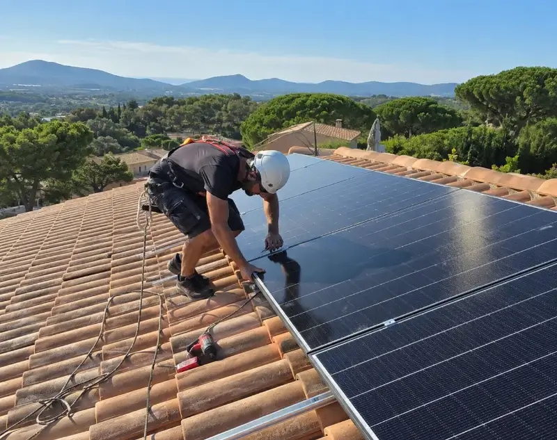 Installateur panneaux solaires Mont-Roc — pose photovoltaïque sur toiture
