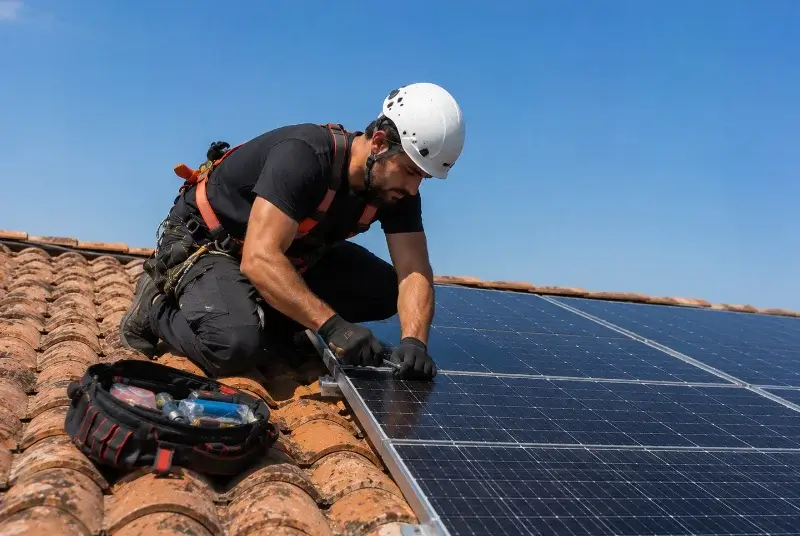 Maintenance et monitoring de panneaux solaires à Mont-Roc