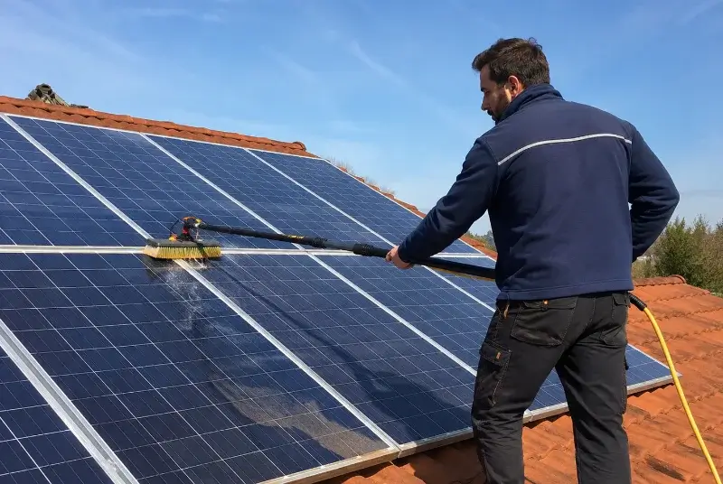 Nettoyage et entretien de panneaux solaires à Mont-Roc